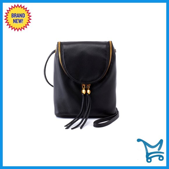 Leather Crossbody Purse with Adjustable Strap Exterior Pocket Double Zip